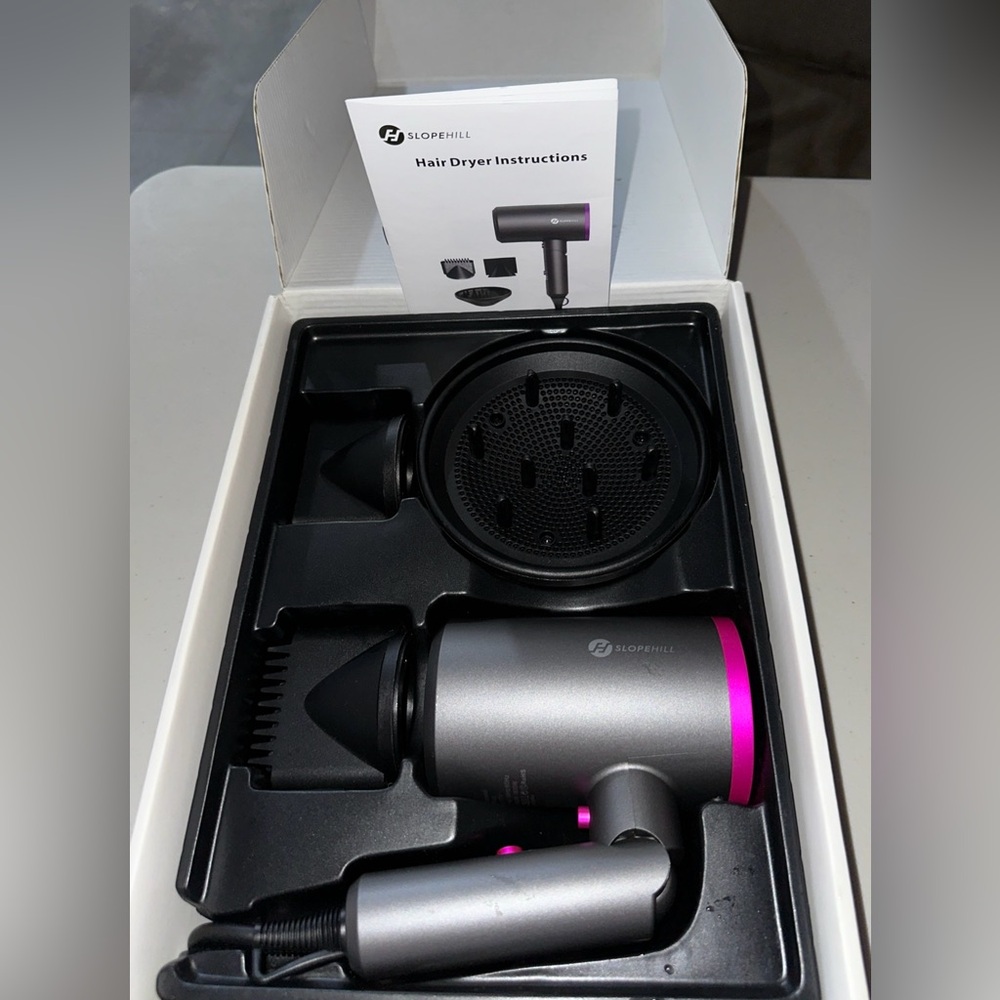 Hair Dryer, slopehill (Safety Upgraded) 1800W Professional Ionic Hairdryer